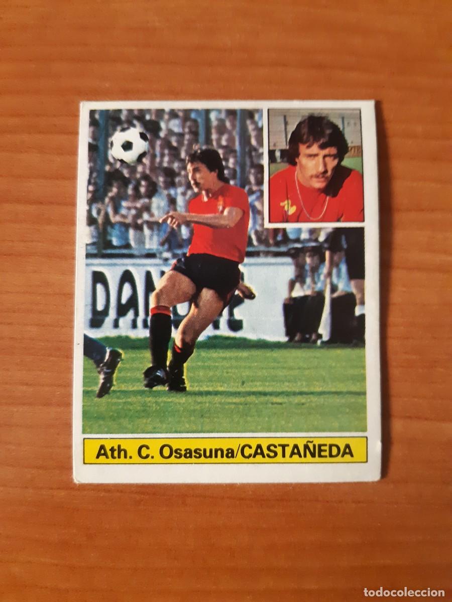 Cromos de f&uacute;tbol: Casta&ntilde;eda (Osasuna) Liga 81-82 ESTE. Nunca pegado, sin pegar