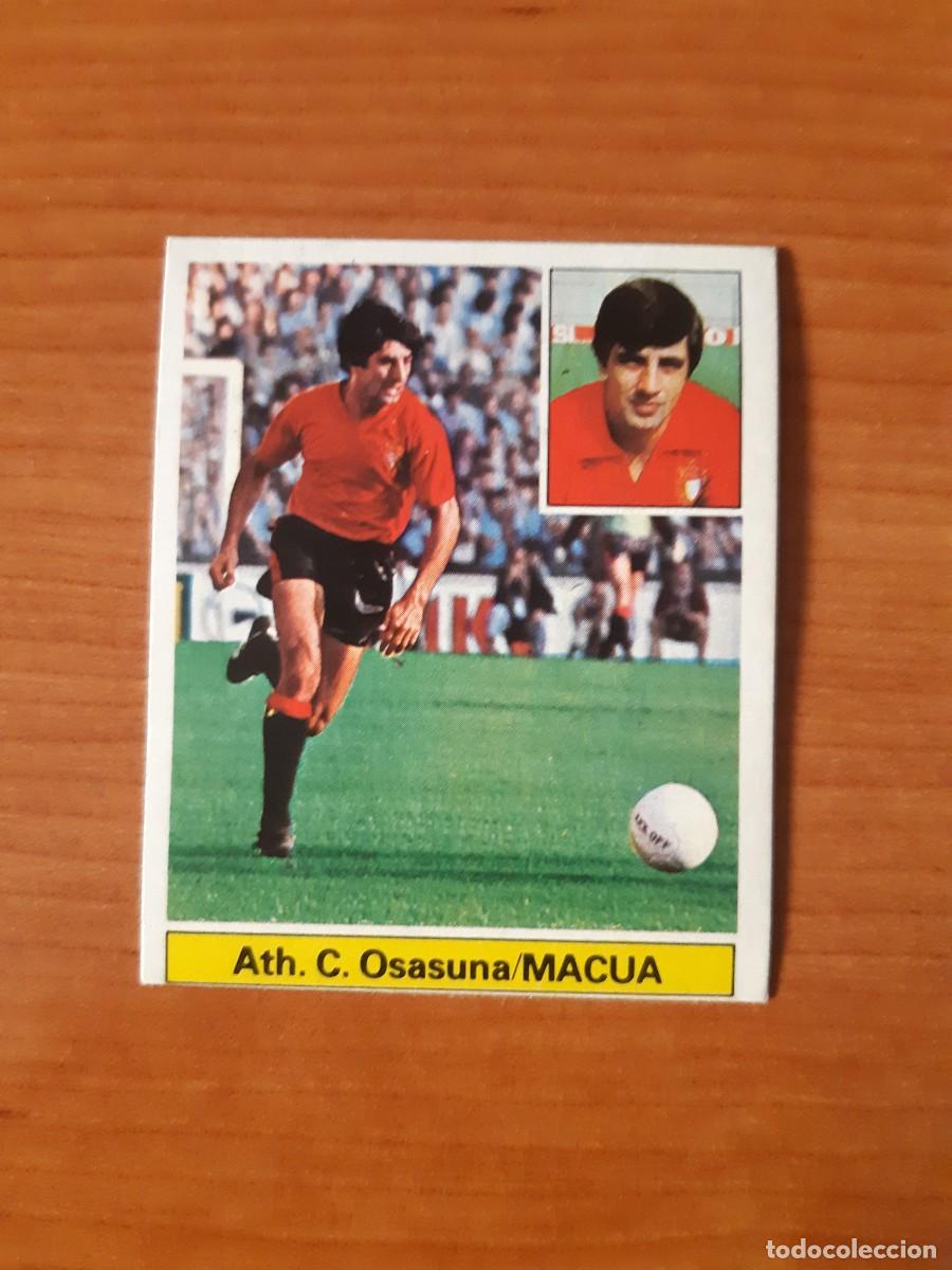 Cromos de f&uacute;tbol: Macua (Osasuna) Liga 81-82 ESTE. Nunca pegado, sin pegar