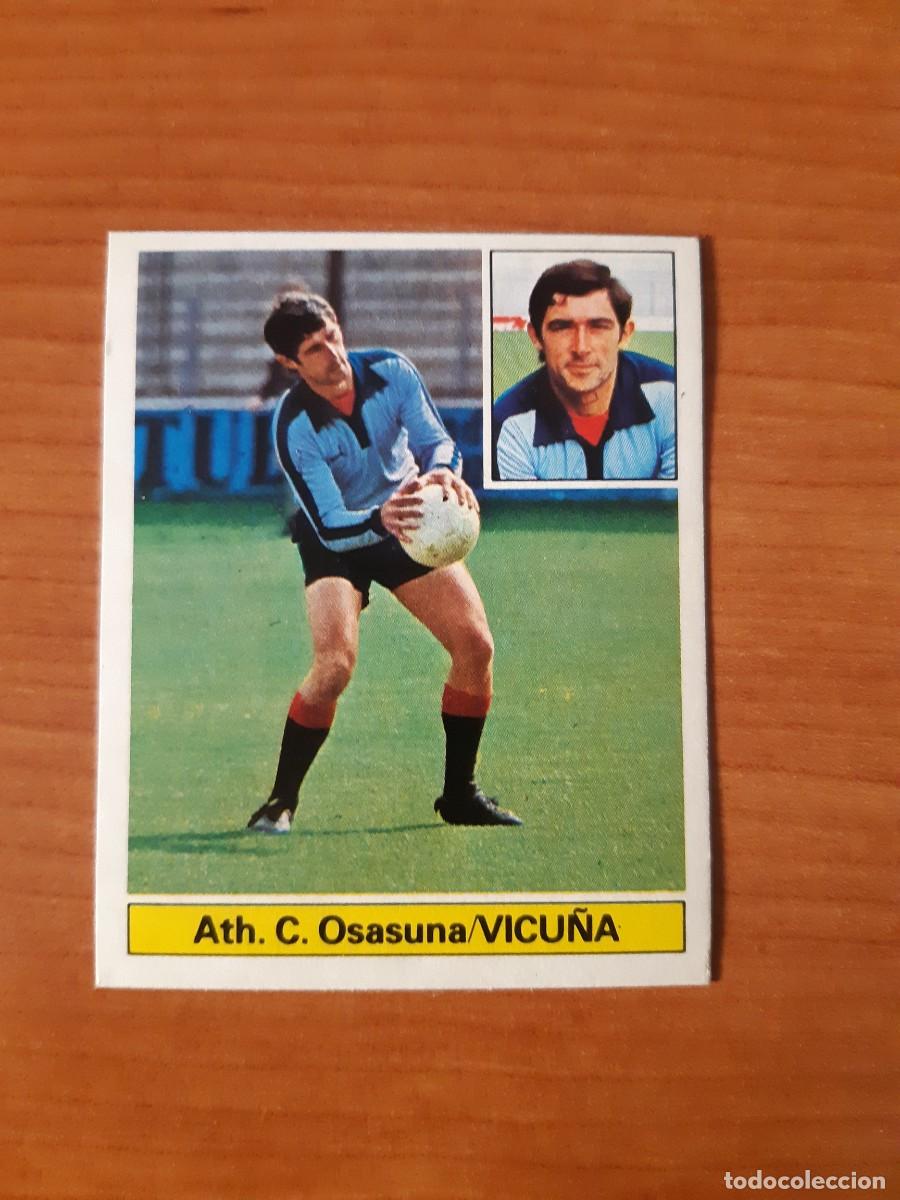 Cromos de f&uacute;tbol: Vicu&ntilde;a (Osasuna) Liga 81-82 ESTE. Nunca pegado, sin pegar
