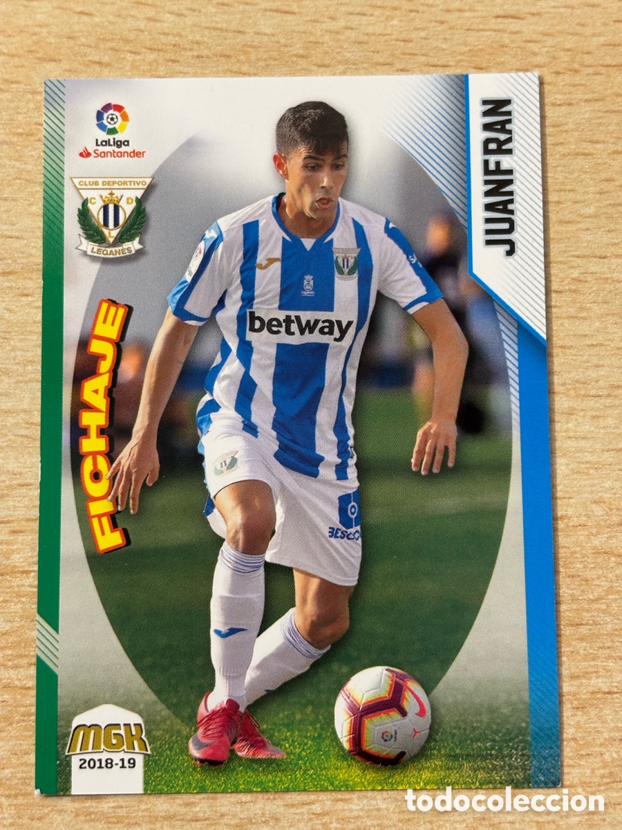 Cromos de f&uacute;tbol: # 302 Juanfran Fichaje CD Legan&eacute;s Megacracks 2018-19