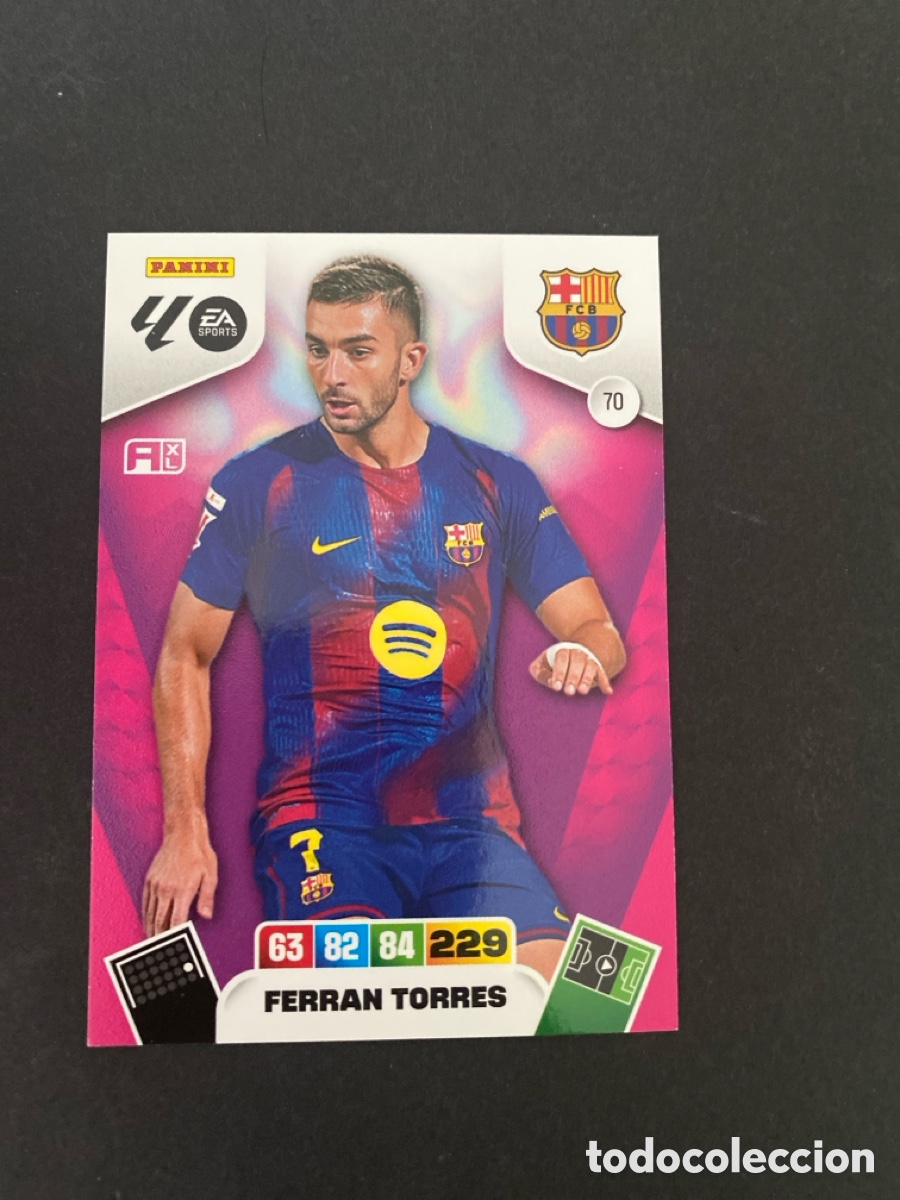 Cromos de f&uacute;tbol: Cromo Adrenalyn 25/26 Barcelona N* 70