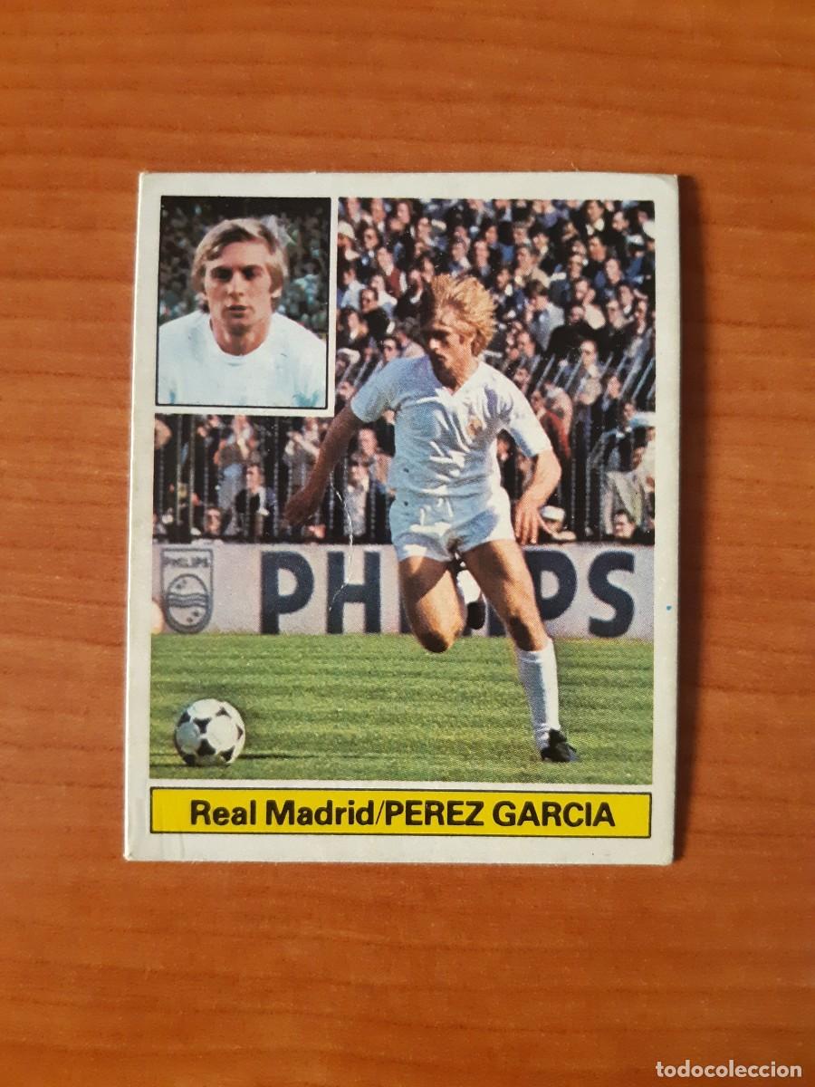Cromos de f&uacute;tbol: P&eacute;rez Garc&iacute;a (Real Madrid) Liga 81-82 ESTE. Nunca pegado, sin pegar