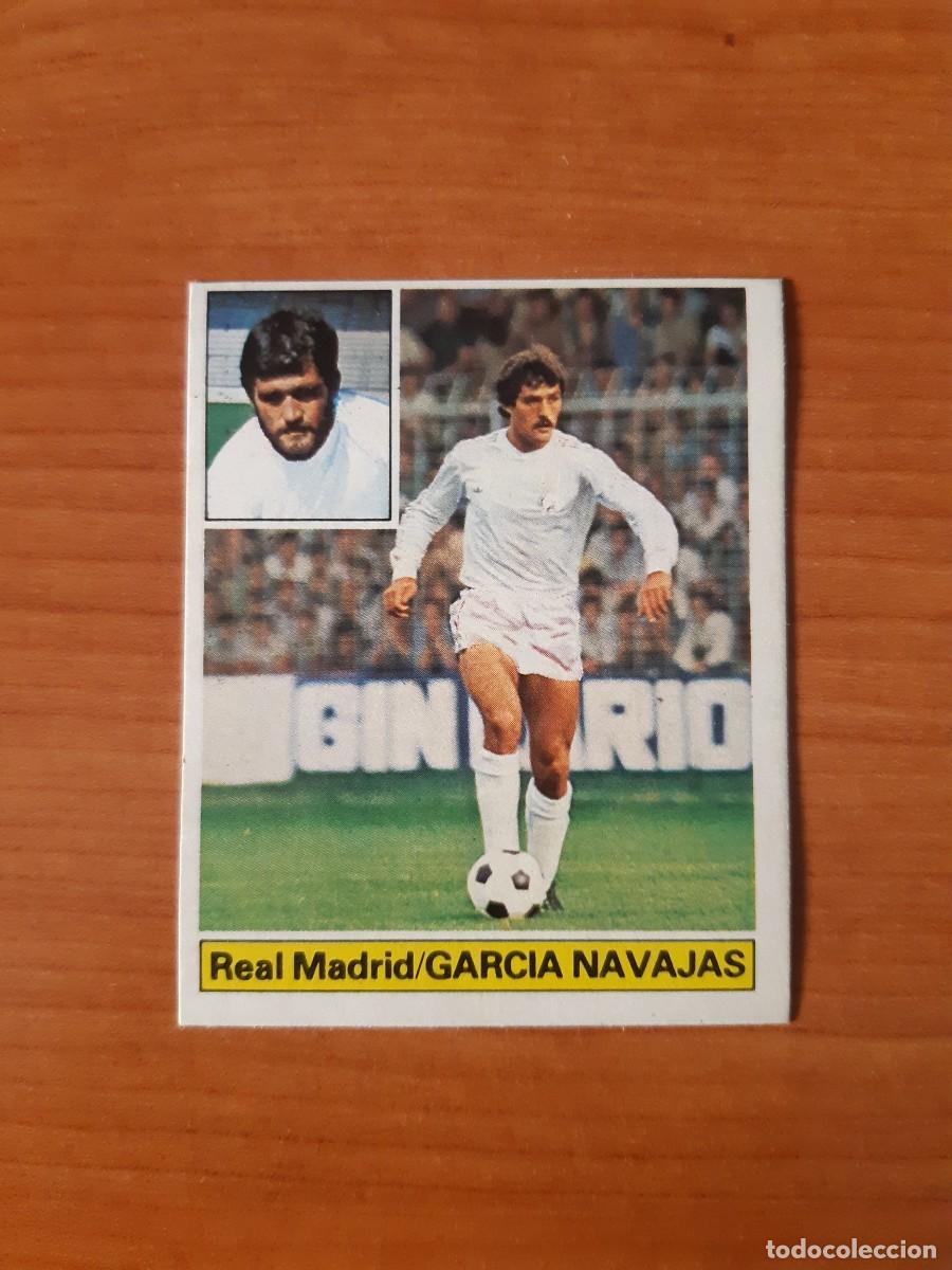 Cromos de f&uacute;tbol: Garc&iacute;a Navajas (Real Madrid) Liga 81-82 ESTE. Nunca pegado, sin pegar