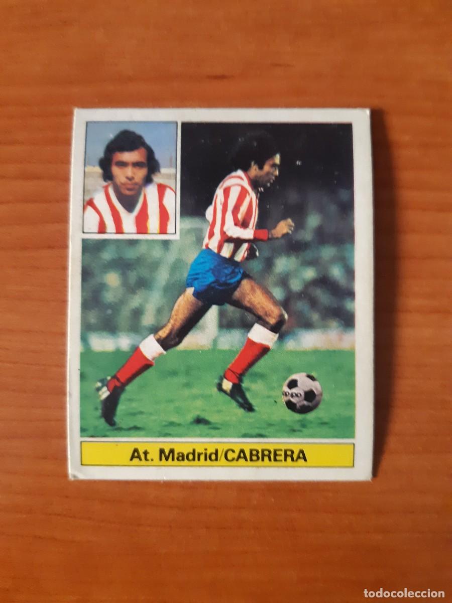 Cromos de f&uacute;tbol: Cabrera (Atl&eacute;tico Madrid) Liga 81-82 ESTE. Nunca pegado, sin pegar