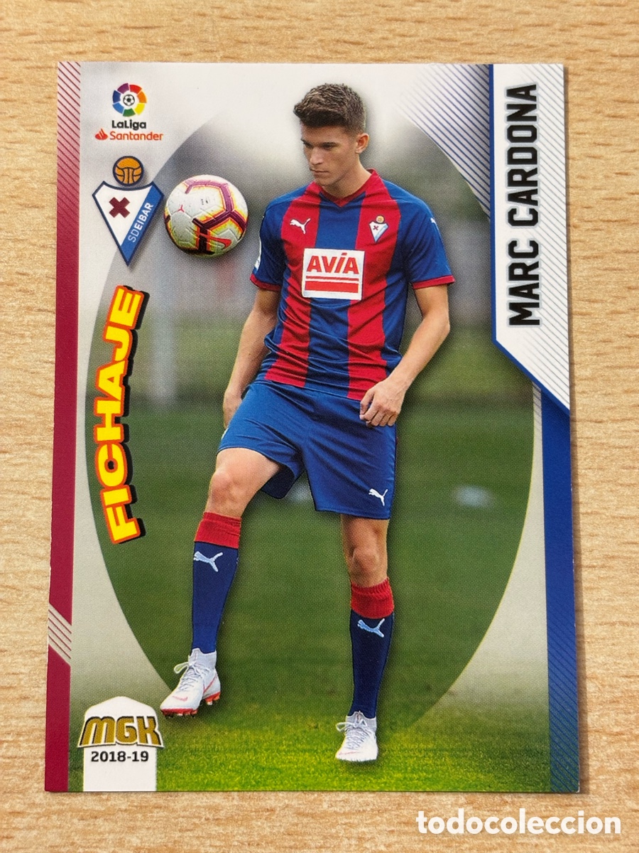 Cromos de f&uacute;tbol: # 179 Marc Cardona SD Eibar Fichaje Megacracks 2018-19