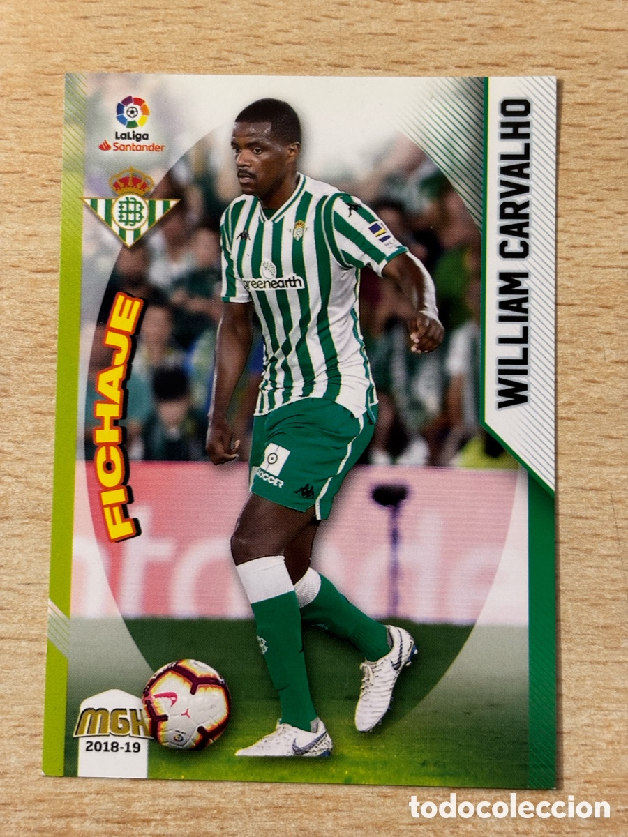 Cromos de f&uacute;tbol: # 118 William Carvalho Real Betis Fichaje Megacracks 2018-19