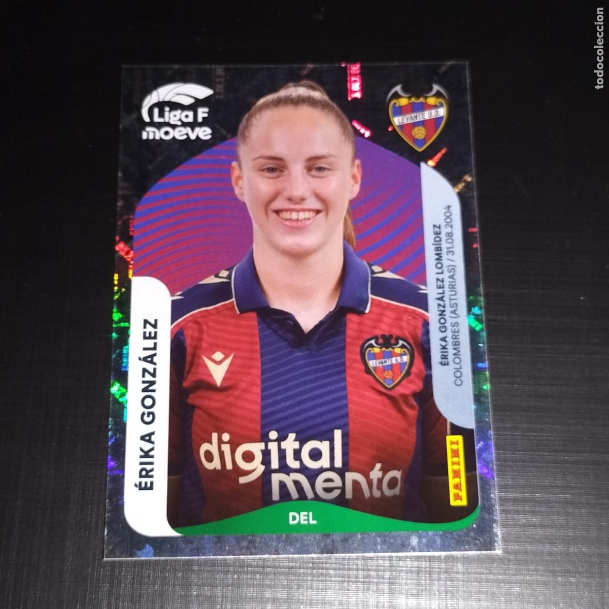 Cromos de f&uacute;tbol: 237 ERIKA GONZALEZ LEVANTE CROMOS LIGA F MOEVE FEMENINA PANINI 2025 2026 25 26