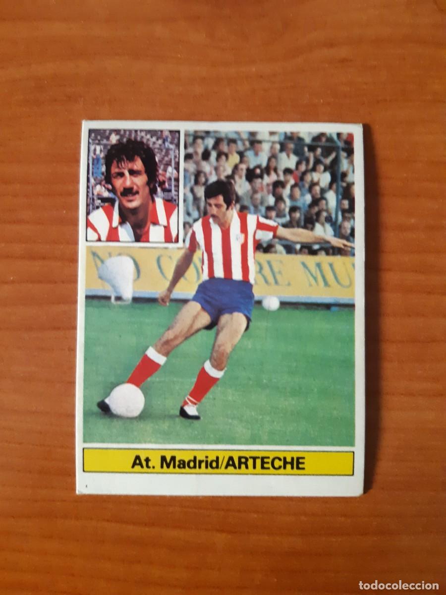 Cromos de f&uacute;tbol: Arteche (Atl&eacute;tico Madrid) Liga 81-82 ESTE. Nunca pegado, sin pegar