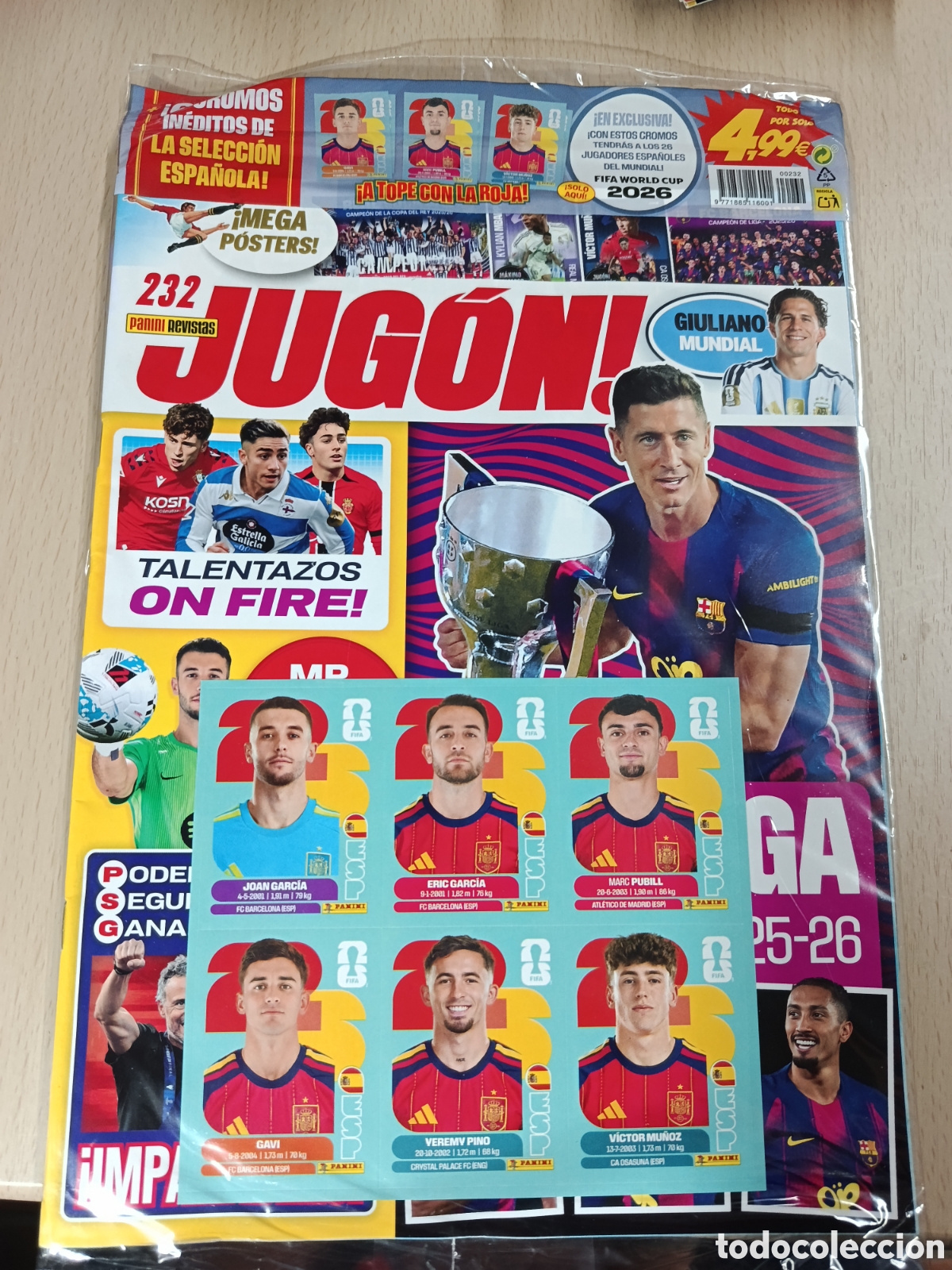 Cromos de Futebol: REVISTA JUGON 232 MUNDIAL 2026 NUEVA PRECINTADA PANINI