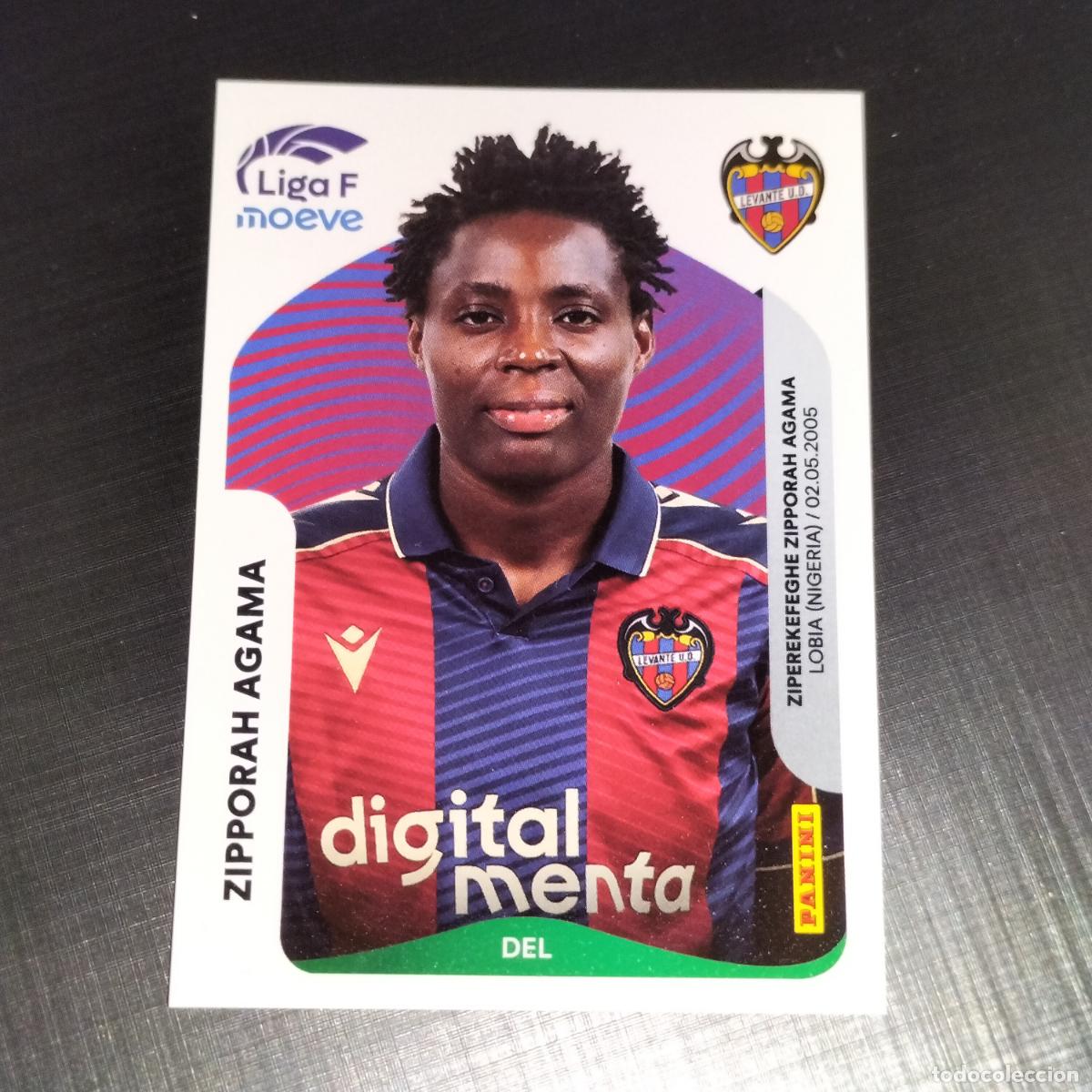 Cromos de f&uacute;tbol: 239 ZIPPORAH AGAMA LEVANTE CROMOS LIGA F MOEVE FEMENINA PANINI 2025 2026 25 26