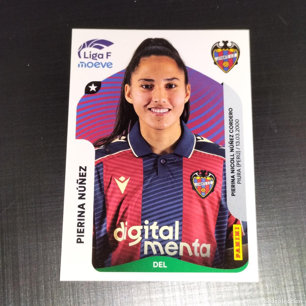 Cromos de f&uacute;tbol: 240 PIERINA NU&Ntilde;EZ LEVANTE CROMOS LIGA F MOEVE FEMENINA PANINI 2025 2026 25 26