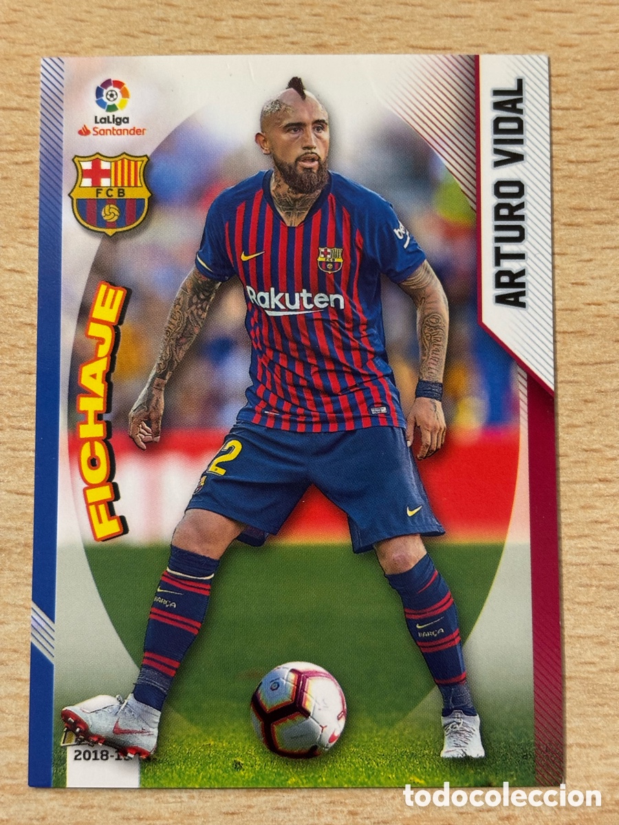 Cromos de f&uacute;tbol: # 92 Arturo Vidal Fichaje FC Barcelona Megacracks 2018-19