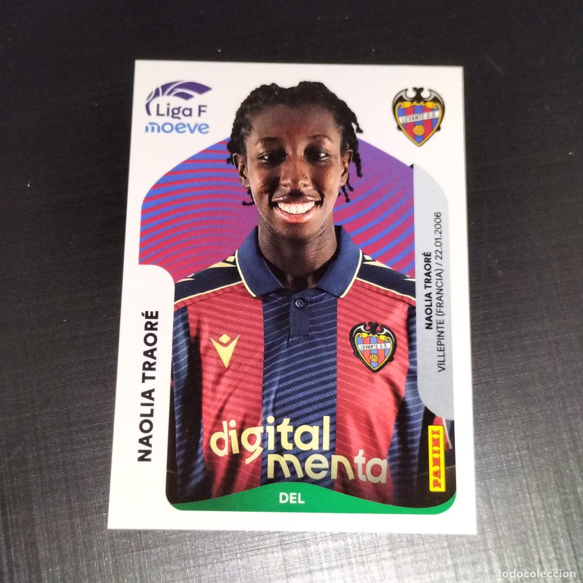 Cromos de f&uacute;tbol: 241 NAOLIA TRAORE LEVANTE CROMOS LIGA F MOEVE FEMENINA PANINI 2025 2026 25 26