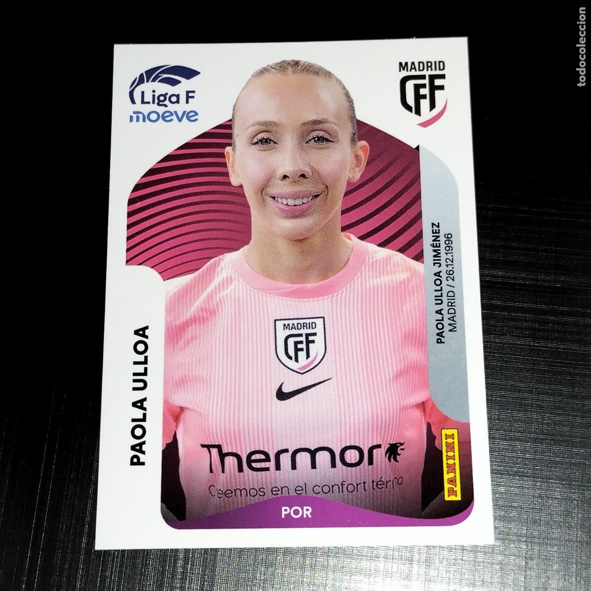Cartes &agrave; collectionner de Football: 244 PAOLA ULLOA CFF MADRID CROMOS LIGA F MOEVE FEMENINA PANINI 2025 2026 25 26
