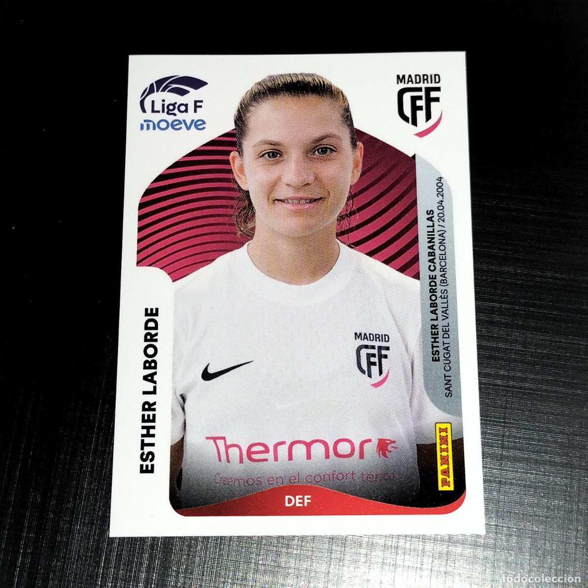 Cartes &agrave; collectionner de Football: 247 ESTHER LABORDE CFF MADRID CROMOS LIGA F MOEVE FEMENINA PANINI 2025 2026 25 26