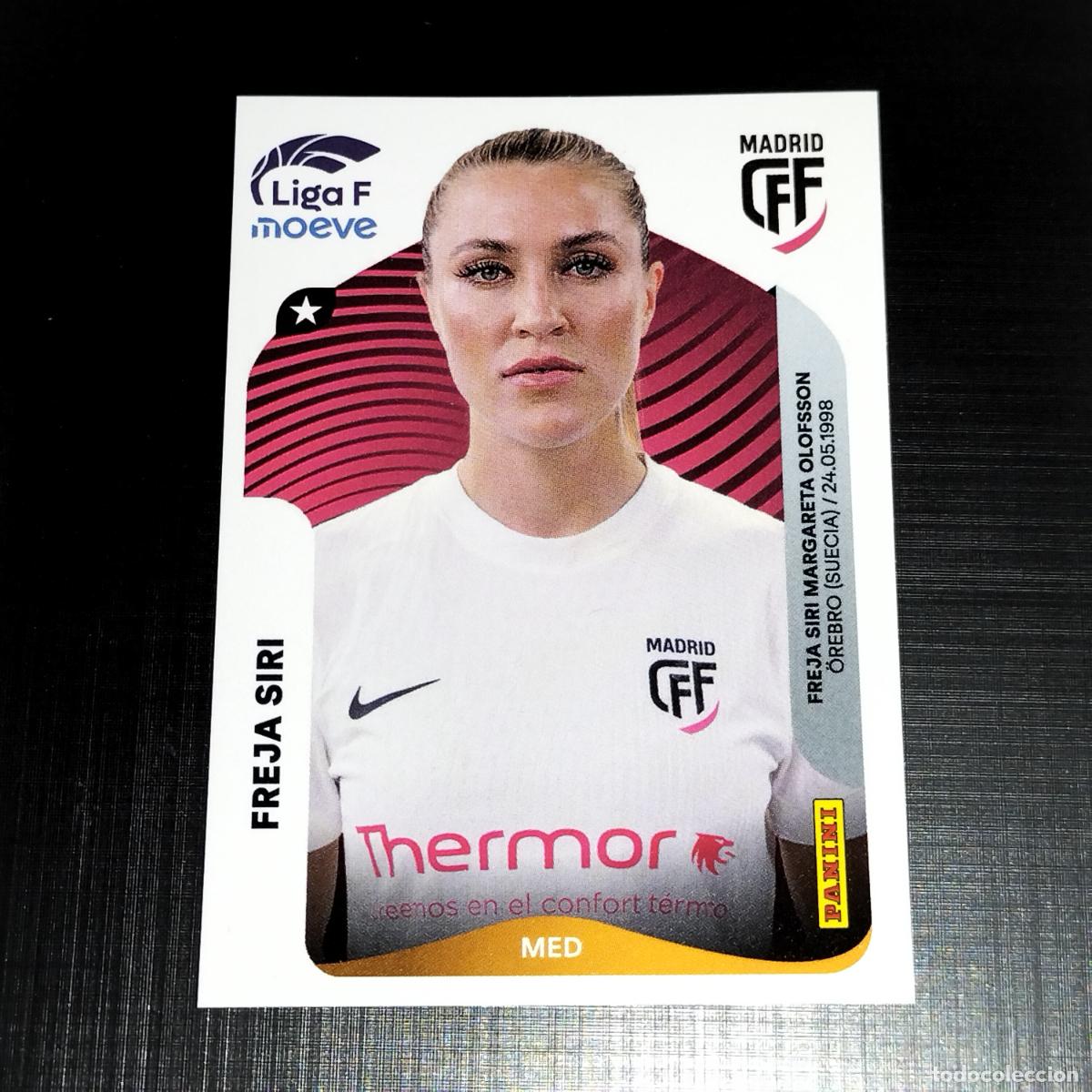 Cromos de f&uacute;tbol: 252 FREJA SIRI CFF MADRID CROMOS LIGA F MOEVE FEMENINA PANINI 2025 2026 25 26