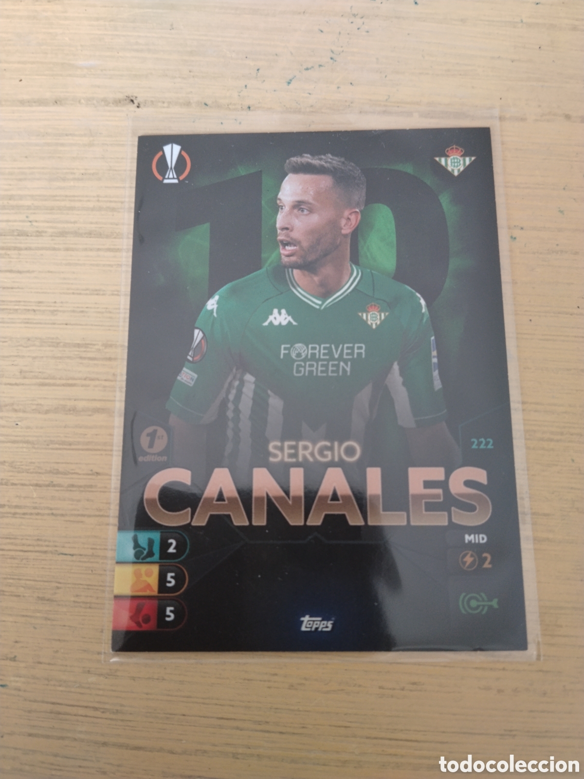 Cartes &agrave; collectionner de Football: TOPPS TOTAL FOOTBALL 2021.22 ( SERGIO CANALES - REAL BETIS ) 1ST. EDITION