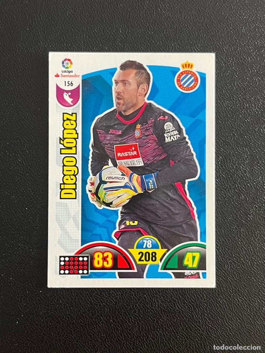 Cromos de f&uacute;tbol: 156 DIEGO L&Oacute;PEZ RCD ESPANYOL BARCELONA ADRENALYN 2017 2018 CROMO PANINI LA LIGA SANTANDER 17 18