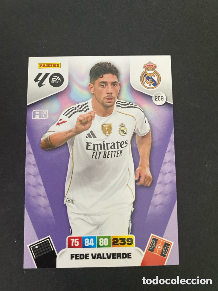 Cromos de f&uacute;tbol: Cromo Adrenalyn 25/26 Real Madrid N* 209