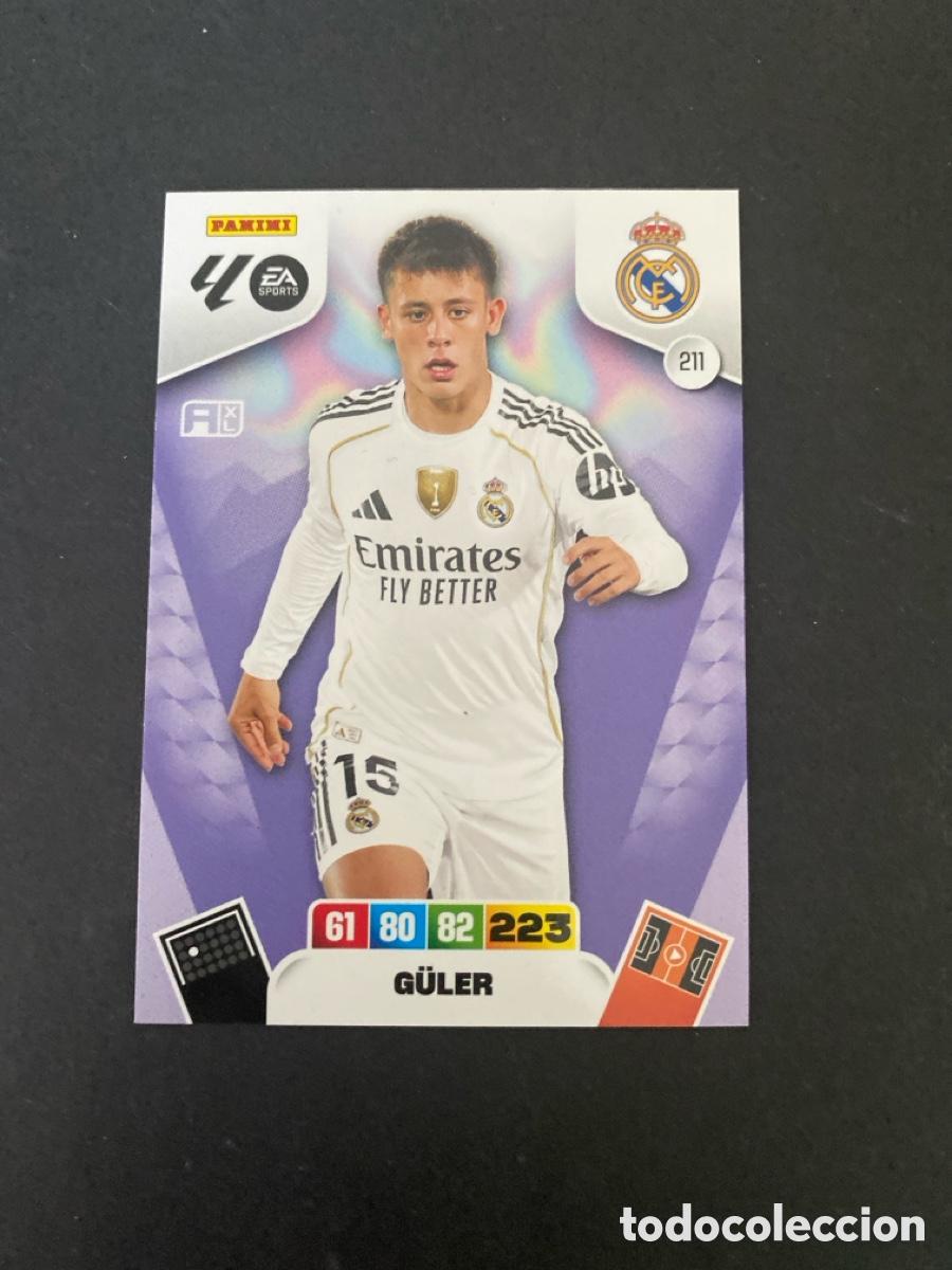 Cromos de Futebol: Cromo Adrenalyn 25/26 Real Madrid N* 211