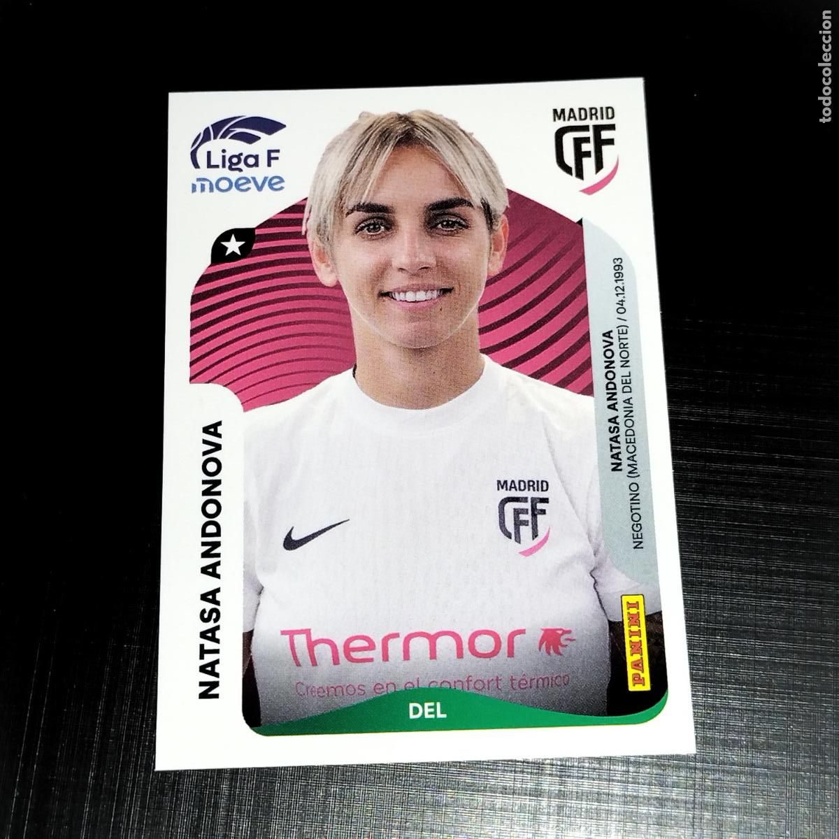 Cromos de f&uacute;tbol: 261 NATASA ANDONOVA CFF MADRID CROMOS LIGA F MOEVE FEMENINA PANINI 2025 2026 25 26