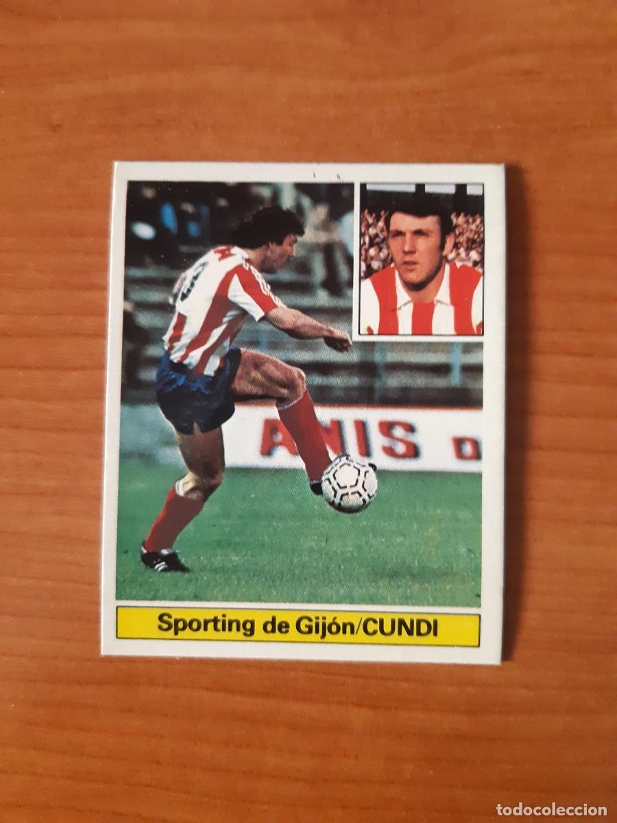 Cromos de f&uacute;tbol: Cundi (Sporting Gij&oacute;n) Liga 81-82 ESTE. Nunca pegado, sin pegar