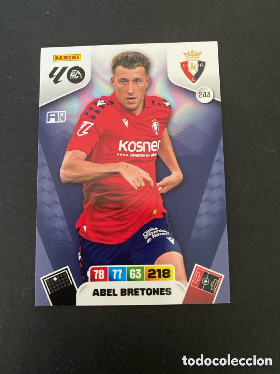 Cromos de f&uacute;tbol: Cromo Adrenalyn 25/26 Osasuna N* 243