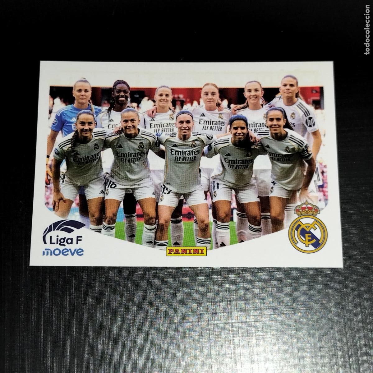 Cromos de f&uacute;tbol: 263 ALINEACION EQUIPO REAL MADRID CROMOS LIGA F MOEVE FEMENINA PANINI 2025 2026 25 26