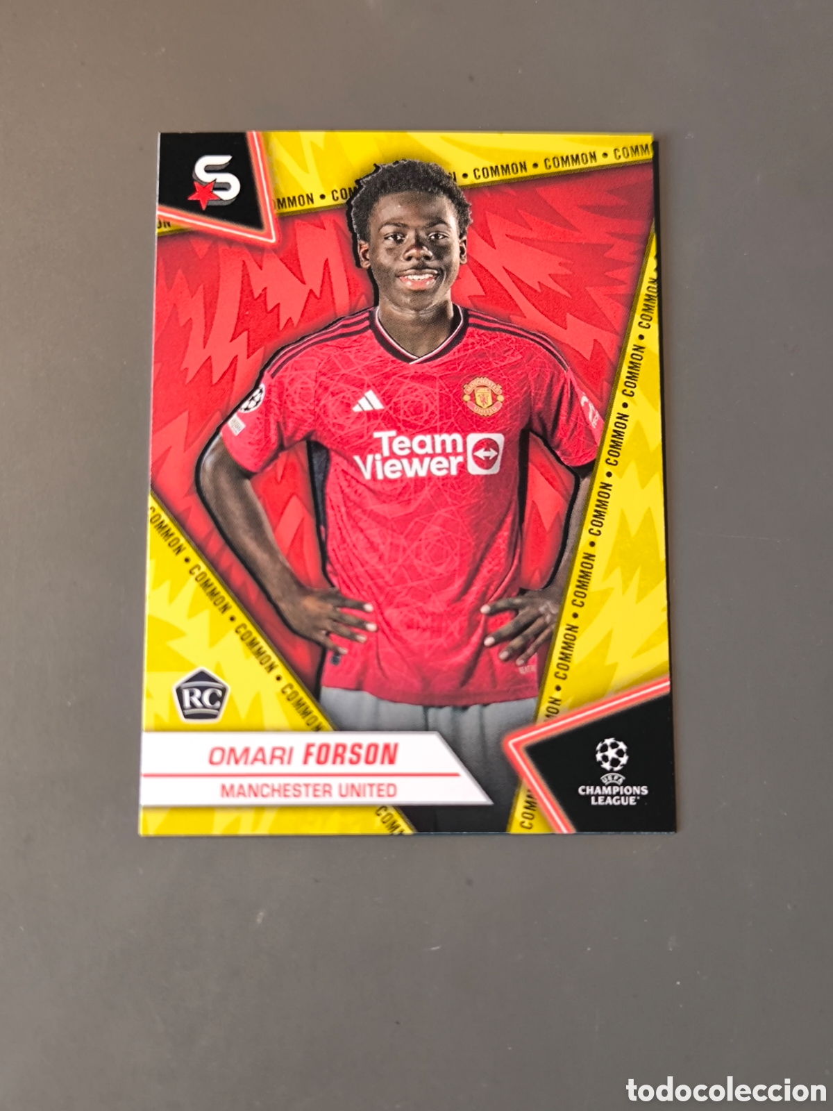 Cromos de f&uacute;tbol: OMARI FORSON 182 Rookie Common Manchester City Superstars 2024 Topps
