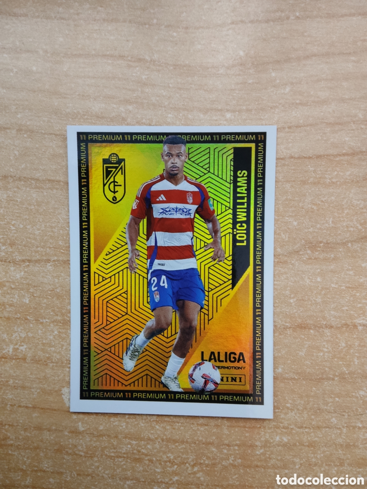 Cromos de f&uacute;tbol: LOIC WILLIAMS GRANADA PREMIUM 11 LIGA HYPERMOTION 2024 2025