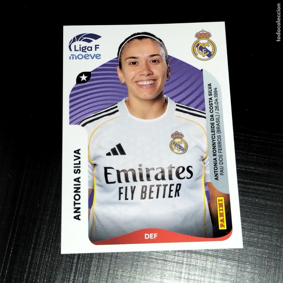 Cromos de f&uacute;tbol: 266 ANTONIA SILVA REAL MADRID CROMOS LIGA F MOEVE FEMENINA PANINI 2025 2026 25 26