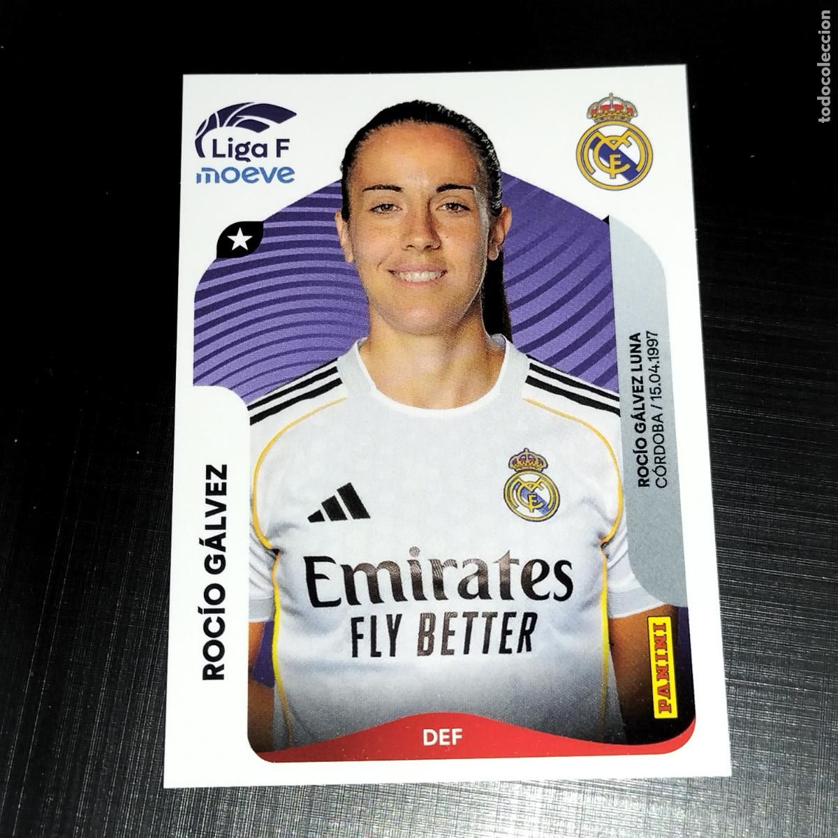 Cromos de f&uacute;tbol: 267 A ROCIO GALVEZ REAL MADRID CROMOS LIGA F MOEVE FEMENINA PANINI 2025 2026 25 26