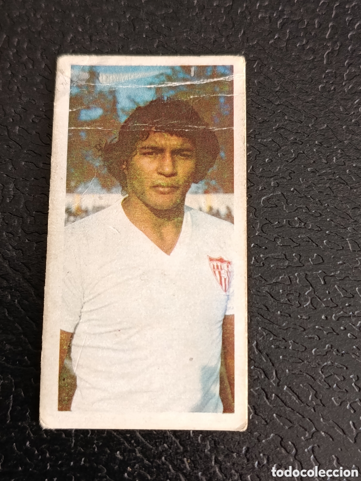 Cromos de f&uacute;tbol: 75/76 ESTE. FICHAJE 35 SEVILLA DOS SANTOS DIF&Iacute;CIL DESPEGADO