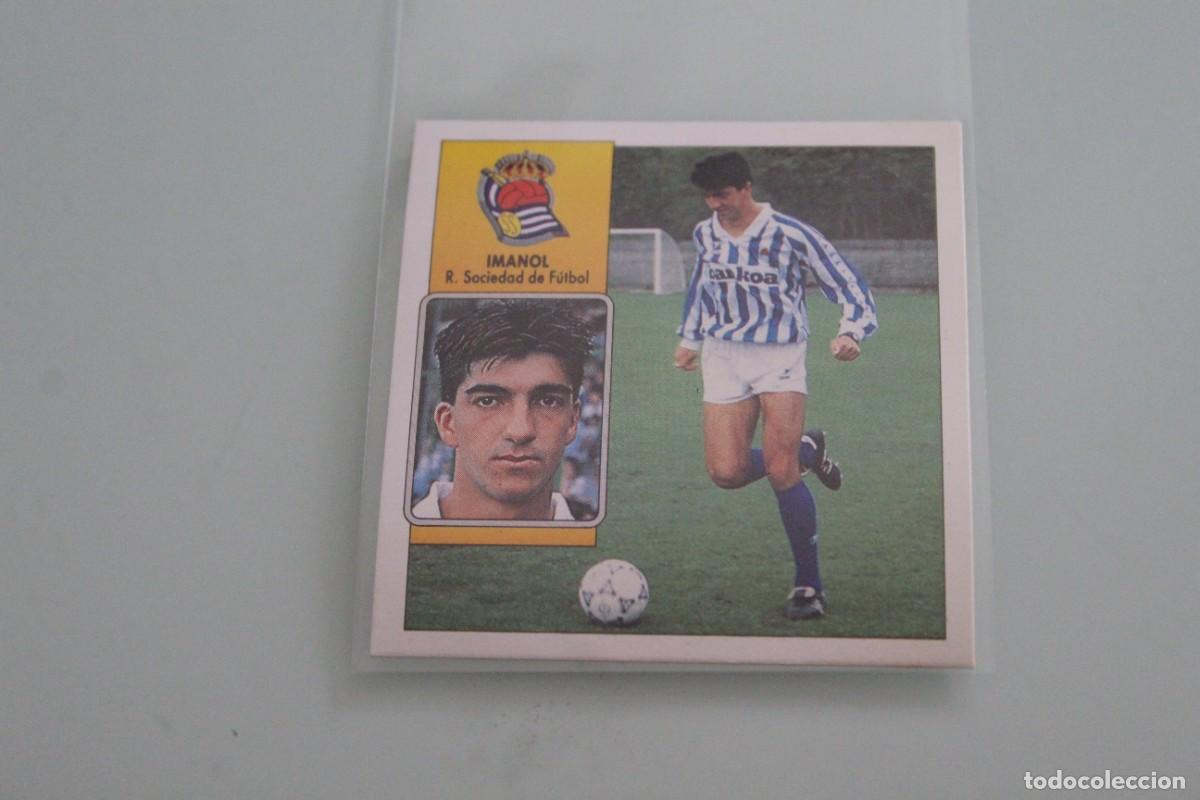 Cromos de f&uacute;tbol: ESTE 92 93 IMANOL RECUPERADO DE &Aacute;LBUM