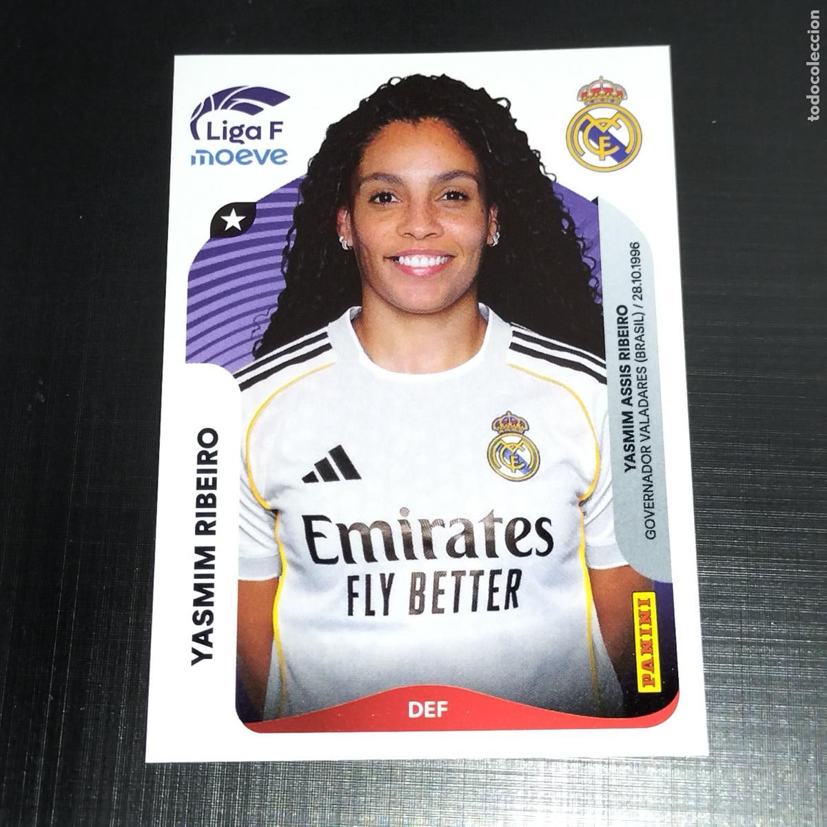 Cromos de f&uacute;tbol: 271 YASMIM RIBEIRO REAL MADRID CROMOS LIGA F MOEVE FEMENINA PANINI 2025 2026 25 26
