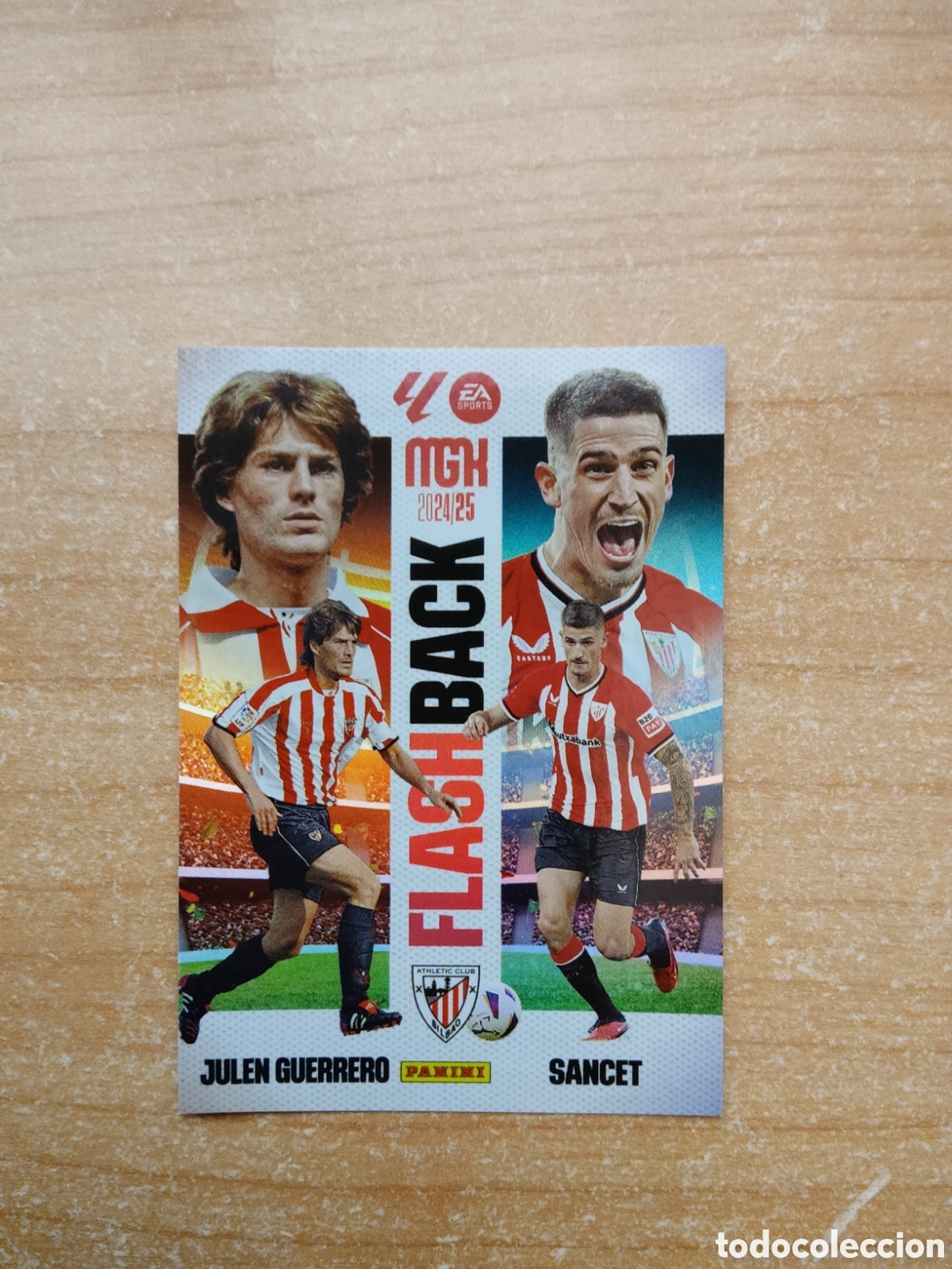 Cromos de f&uacute;tbol: 428 JULEN GUERRERO Y SANCET ATHLETIC CLUB FLASHBACK MEGACRACKS 2024 2025