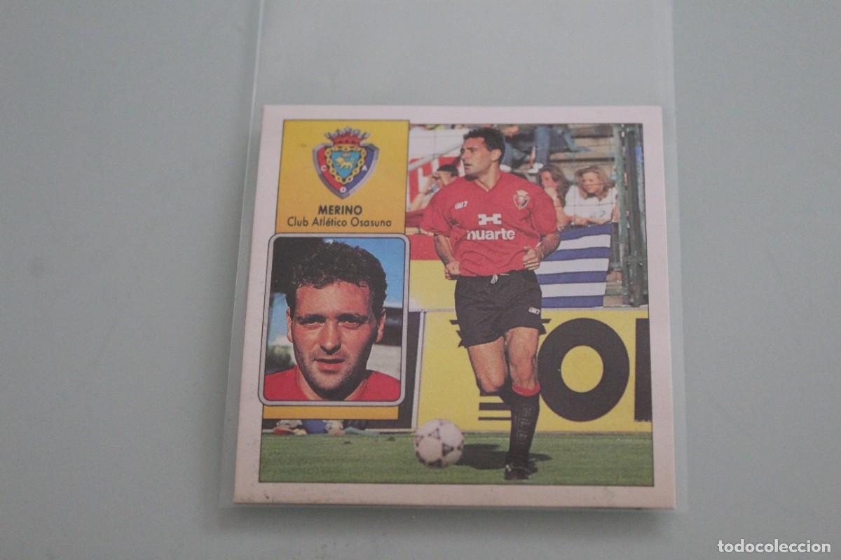 Cromos de f&uacute;tbol: ESTE 92 93 MERINO RECUPERADO DE &Aacute;LBUM