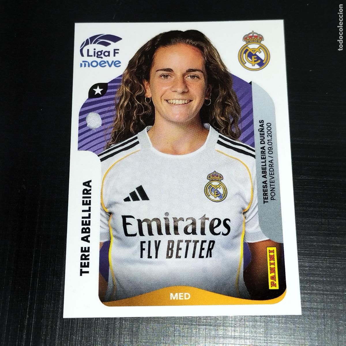 Cromos de f&uacute;tbol: 274 TERE ABELLEIRA REAL MADRID CROMOS LIGA F MOEVE FEMENINA PANINI 2025 2026 25 26