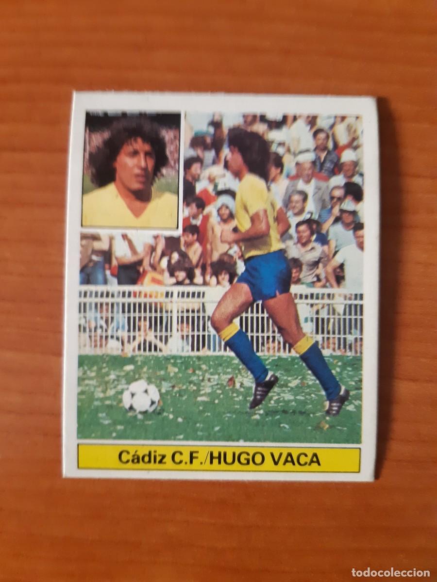 Cromos de f&uacute;tbol: Hugo Vaca (C&aacute;diz) Liga 81-82 ESTE. Nunca pegado, sin pegar