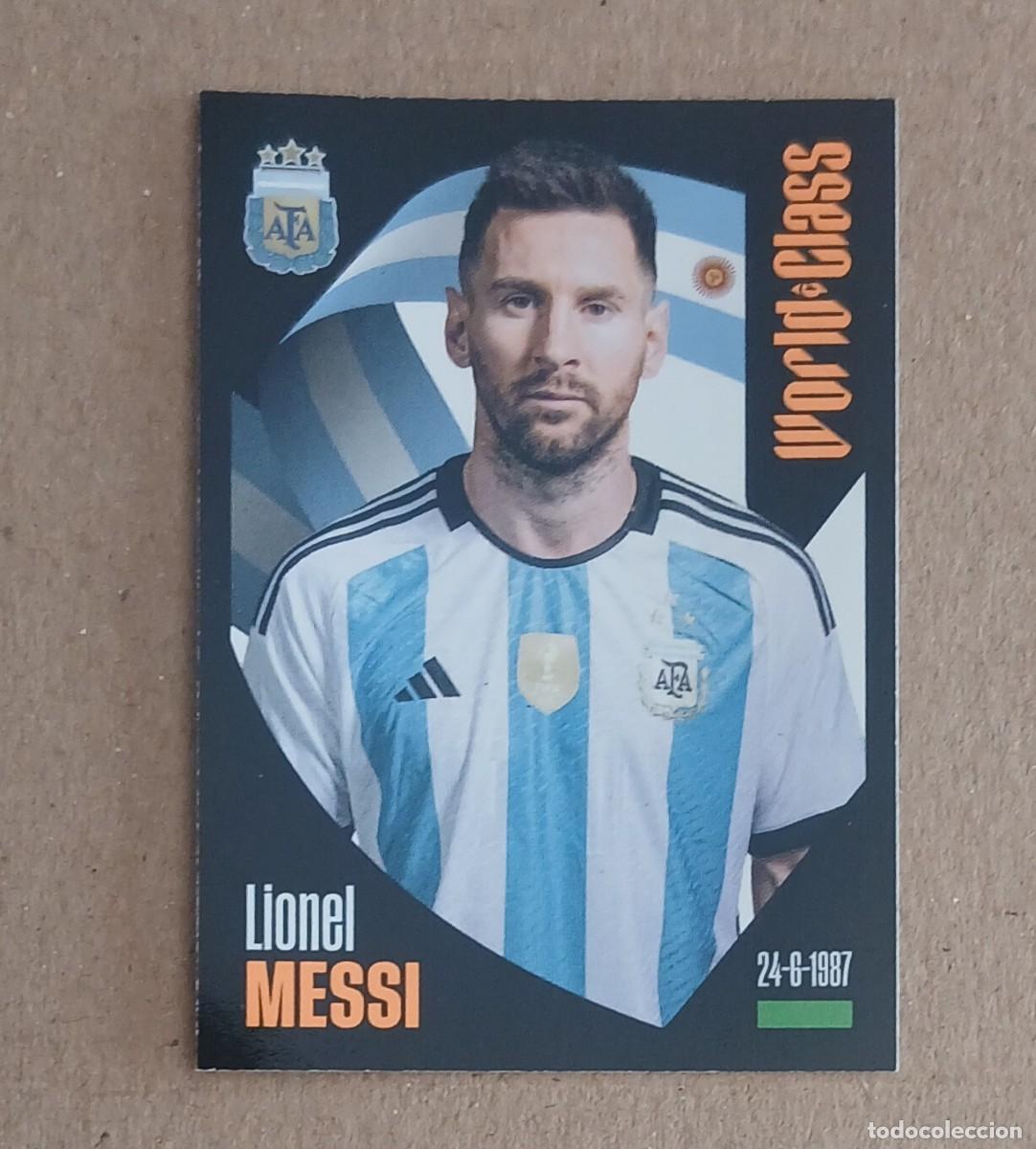 Cromos de f&uacute;tbol: CROMO n&ordm; 168 MESSI ARGENTINA WORLD CLASS 2022 DE PANINI. Nuevo de sobre.