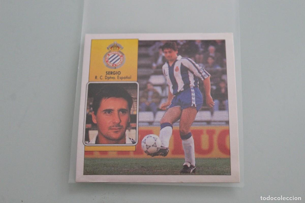 Cromos de f&uacute;tbol: ESTE 92 93 SERGIO RECUPERADO DE &Aacute;LBUM