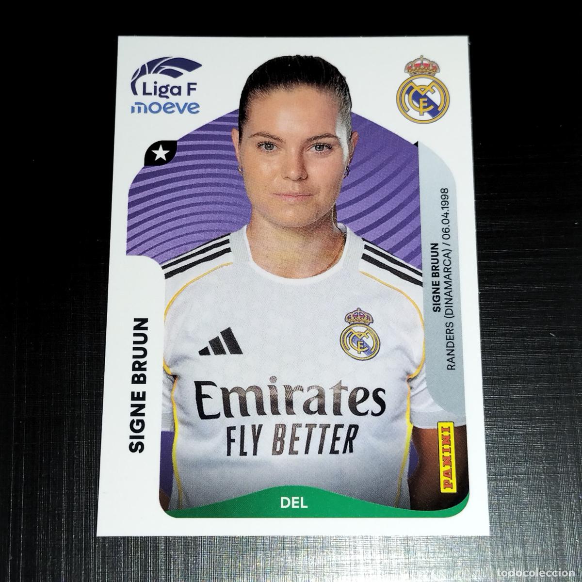 Cromos de f&uacute;tbol: 281 SIGNE BRUUN REAL MADRID CROMOS LIGA F MOEVE FEMENINA PANINI 2025 2026 25 26