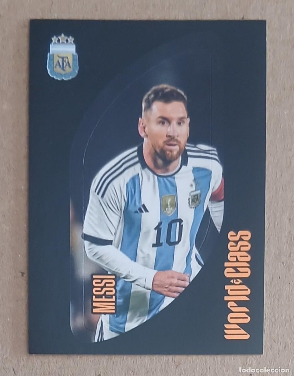 Cromos de f&uacute;tbol: CROMO n&ordm; 188 MESSI ARGENTINA WORLD CLASS 2022 DE PANINI. Nuevo de sobre.