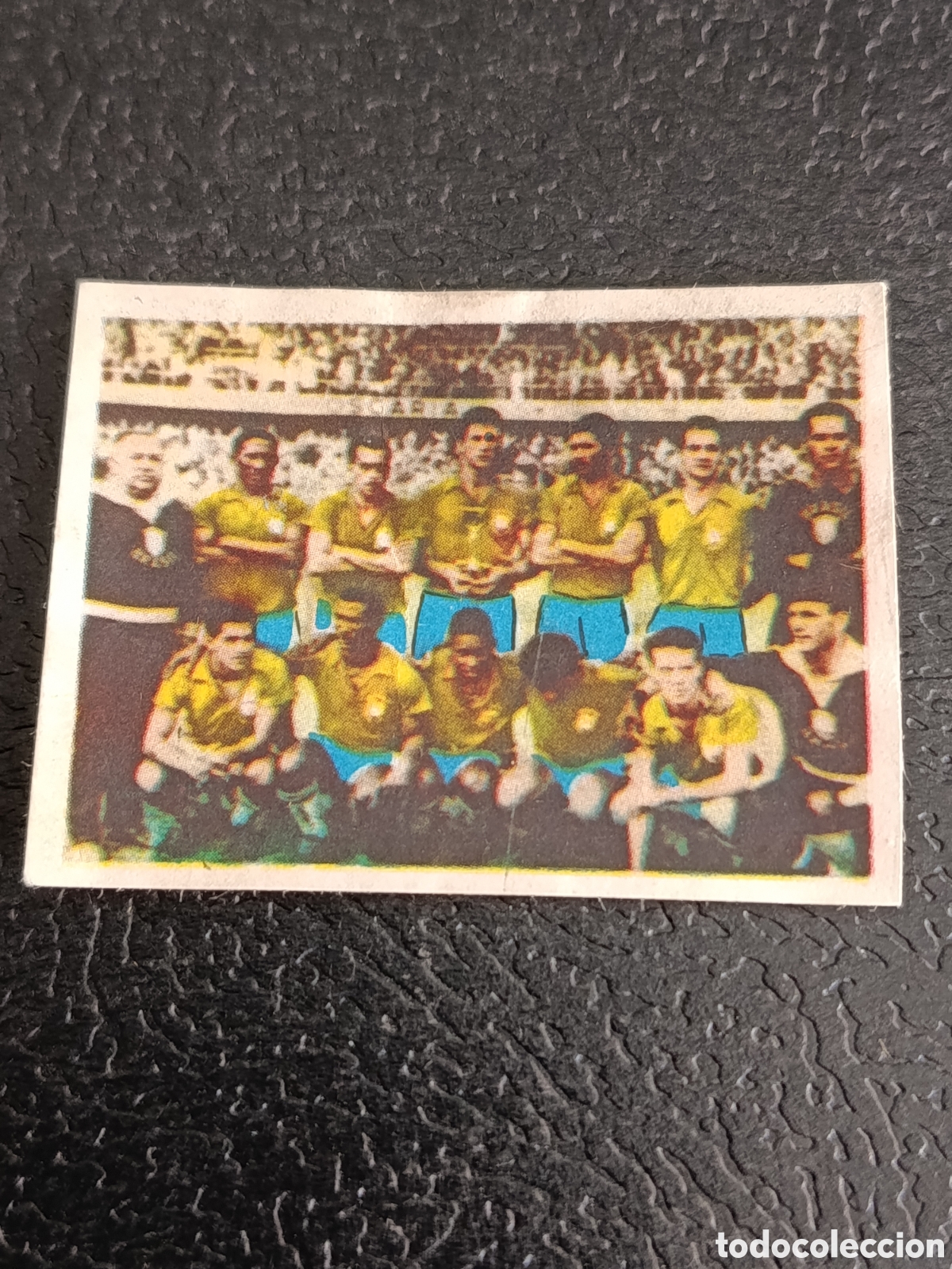 Cromos de f&uacute;tbol: PELE ROOKIE SELECCION BRASIL RUIZ ROMERO 1959 BRASIL CAMPEON DEL MUNDO 1958 DESPEGADO
