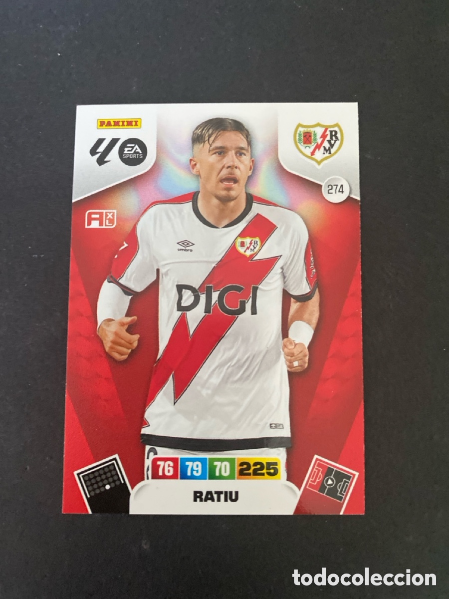 Cartes &agrave; collectionner de Football: Cromo Adrenalyn 25/26 Rayo Vallecano N* 274