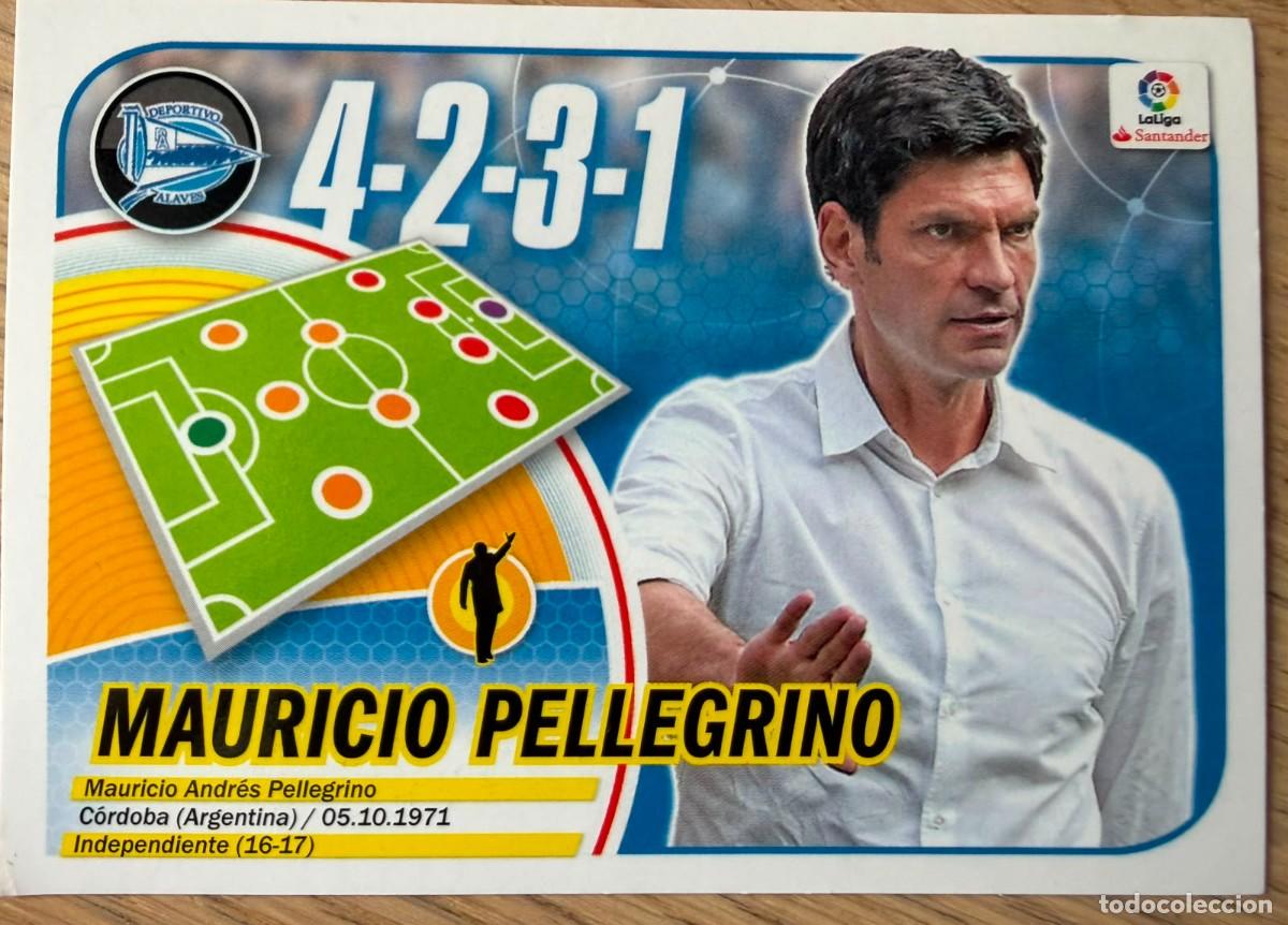 Cartes &agrave; collectionner de Football: 2 PELLEGRINO ENTRENADOR ALAVES 16 17 2016 2017 LIGA SANTANDER COLECCIONES ESTE SIN PEGAR STICKER