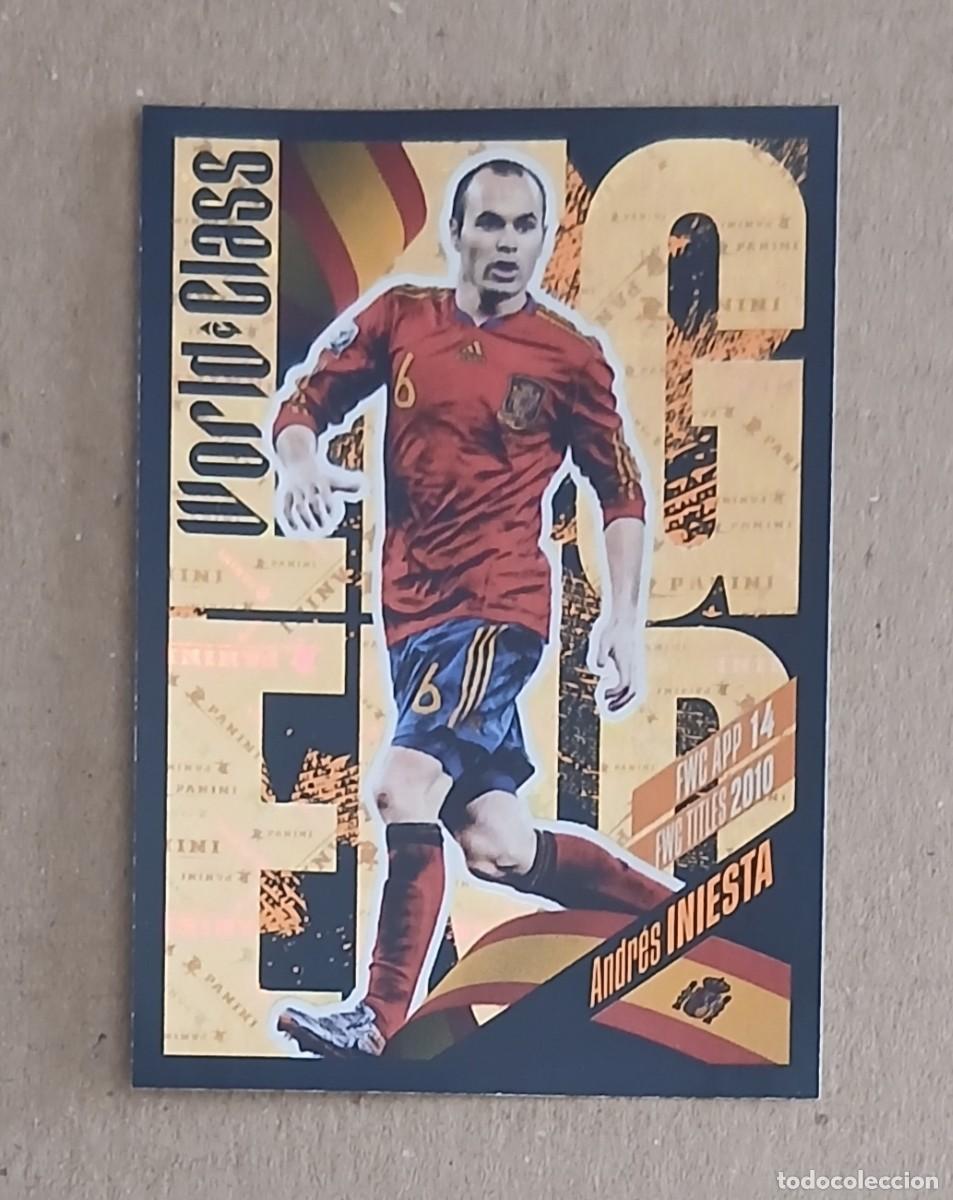 Cromos de f&uacute;tbol: CROMO n&ordm; 362 ANDR&Eacute;S INIESTA ESPA&Ntilde;A LEGEND WORLD CLASS 2022 DE PANINI. Nuevo de sobre.