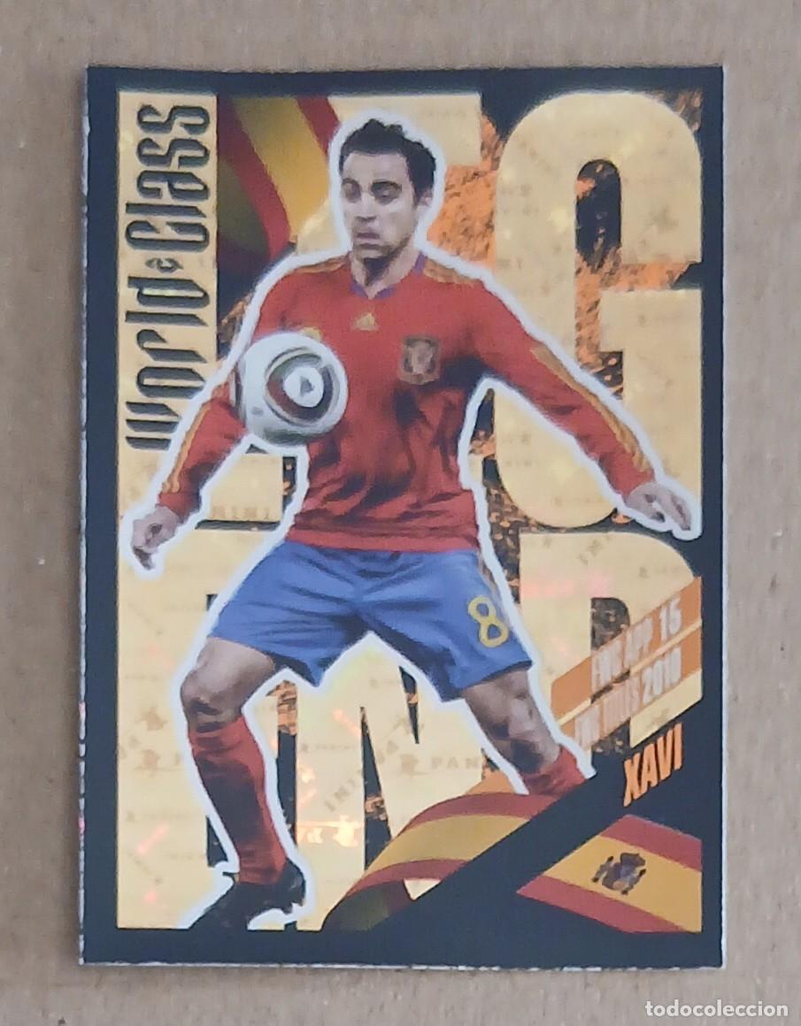 Cromos de f&uacute;tbol: CROMO n&ordm; 370 XAVI ESPA&Ntilde;A LEGEND WORLD CLASS 2022 DE PANINI. Nuevo de sobre.