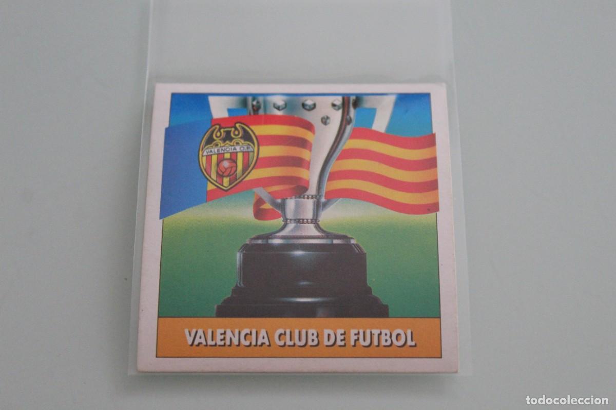 Cromos de f&uacute;tbol: ESTE 92 93 ESCUDO VALENCIA CF SIN PEGAR