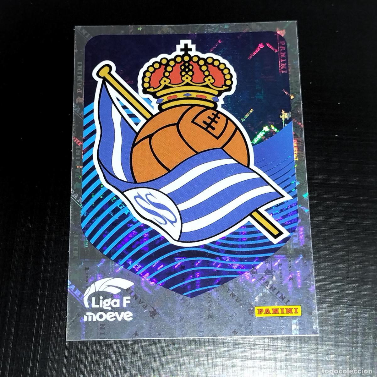 Cromos de f&uacute;tbol: 282 ESCUDO LOGO REAL SOCIEDAD CROMOS LIGA F MOEVE FEMENINA PANINI 2025 2026 25 26